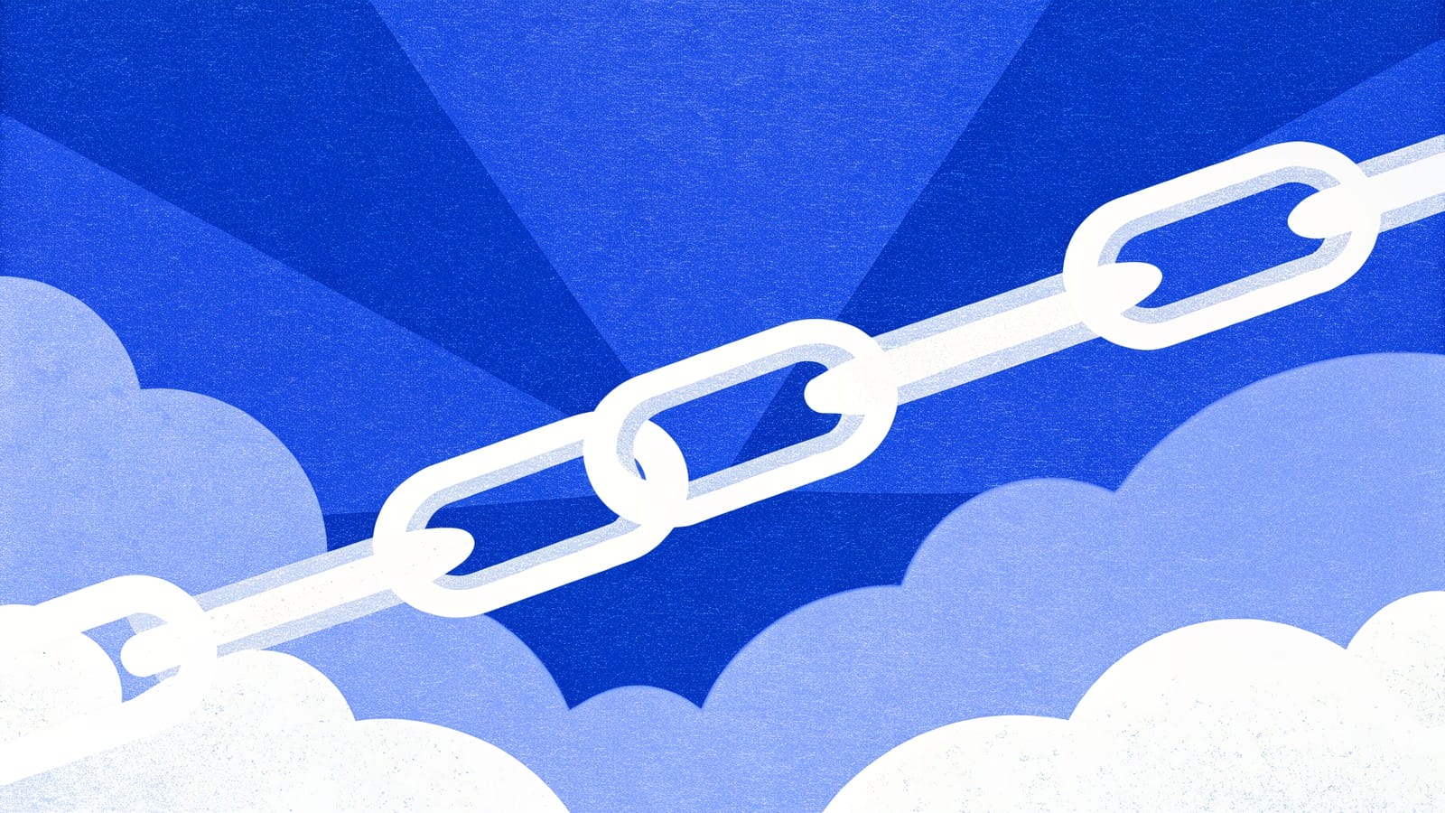 Indygo aurora z ogniwami łańcucha — linkbuilding