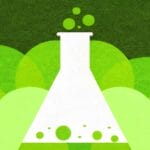 Zielona aurora z kolbą laboratoryjną - testy A/B
