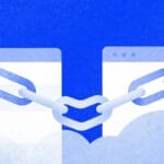 Indygo aurora z ogniwem łańcucha między stronami - backlink