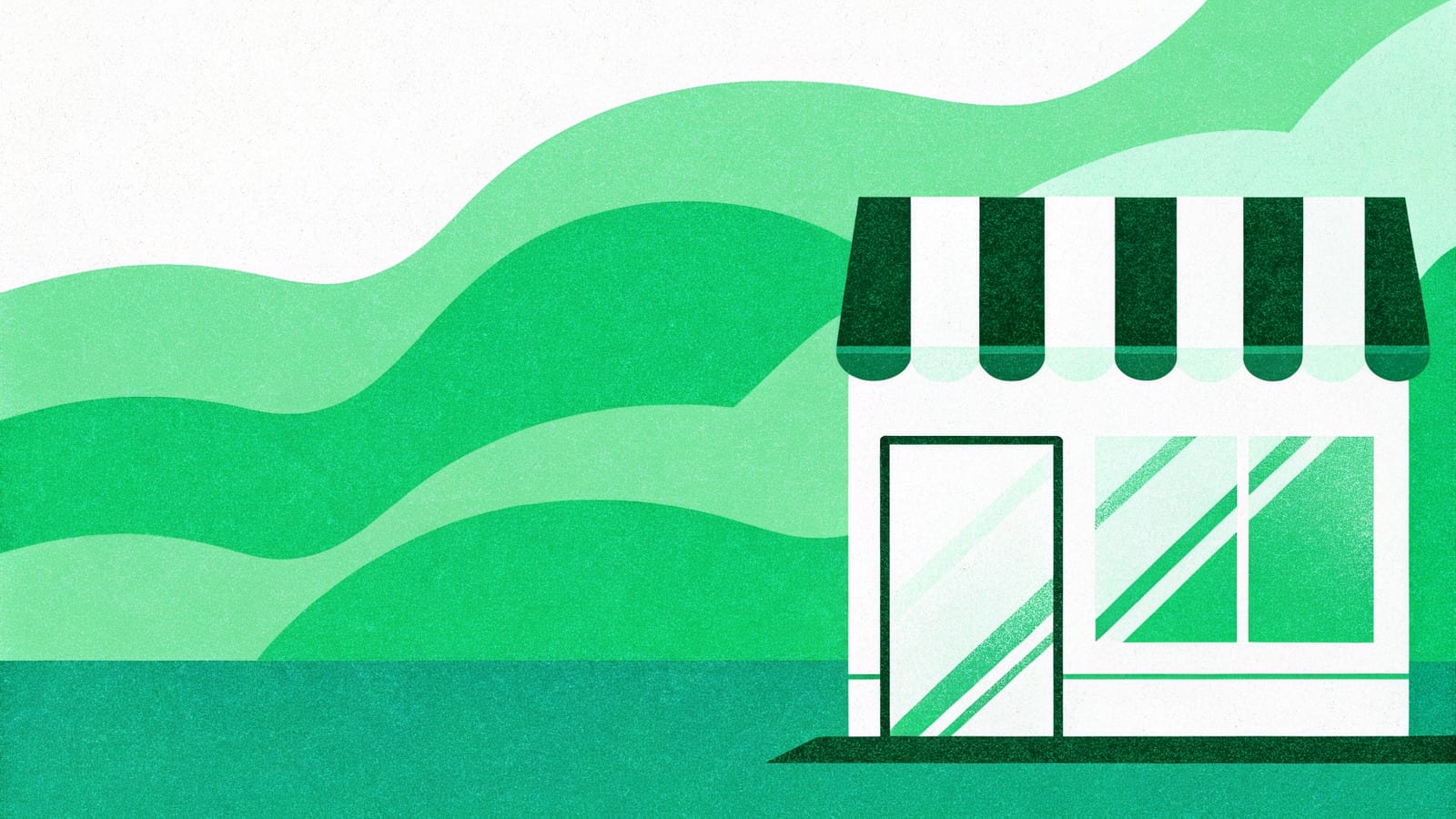 Zielona aurora z witryną sklepu w oknie przeglądarki - jak założyć sklep internetowy