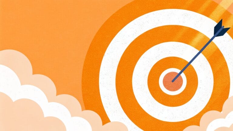 Facebook Ads - tarcza celu z trafiającą strzałką jako symbol precyzyjnego targetowania reklam